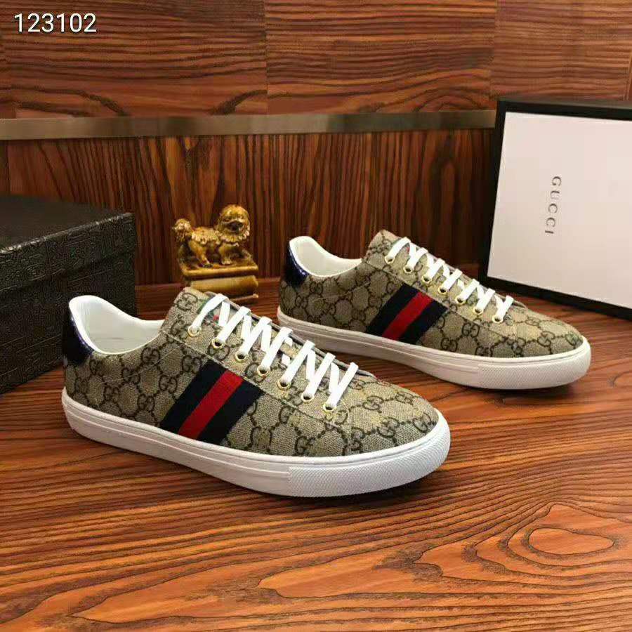 G*u*i men ace gg supreme bees sneaker-brown