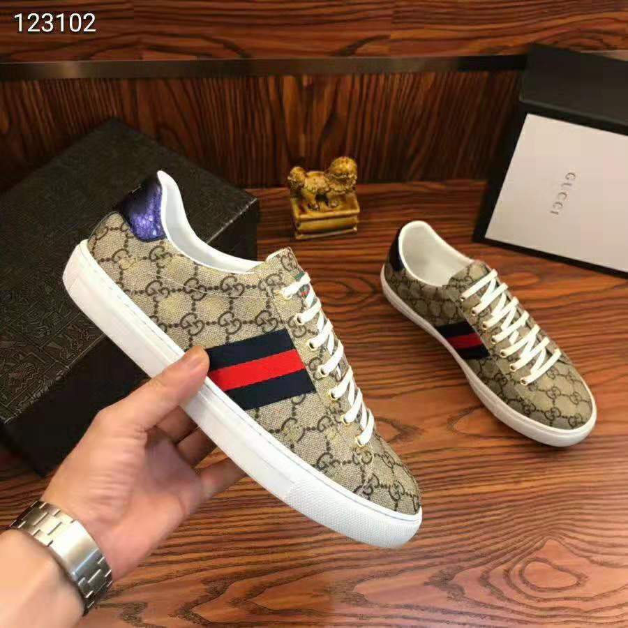 G*u*i men ace gg supreme bees sneaker-brown