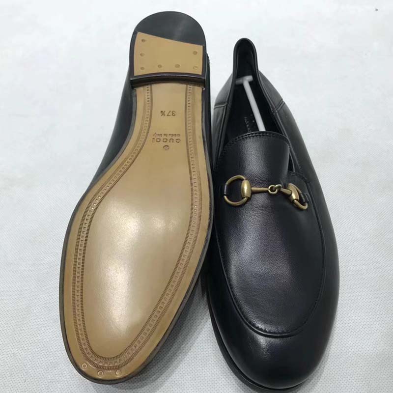 G*u*i women brixton leather horsebit loafer-black