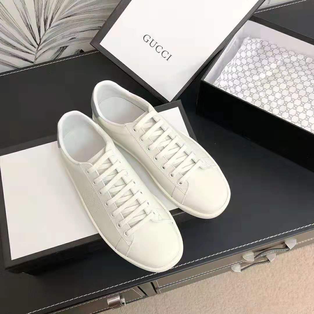 G*u*i unisex ace sneaker with interlocking g-white