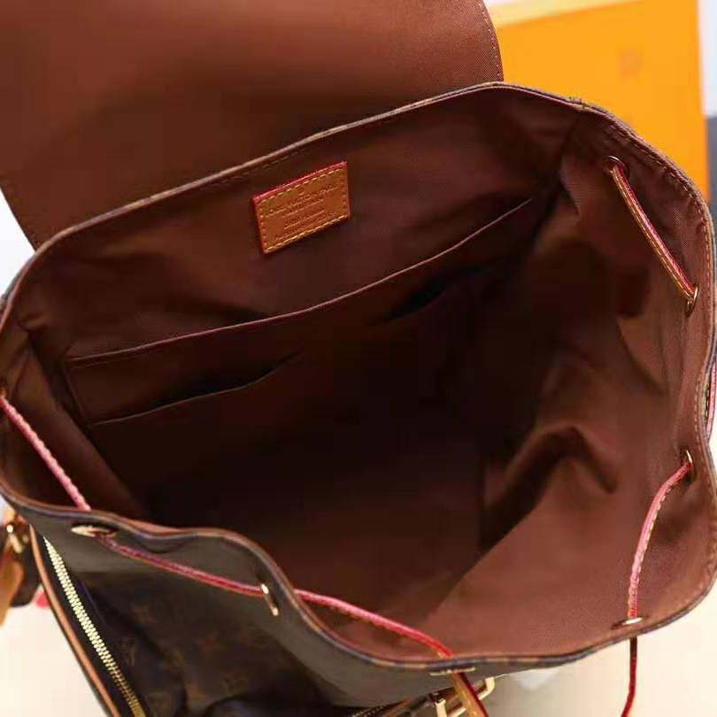 Louis Vuitton LV Men Backpack Trio in Monogram Canvas-Brown