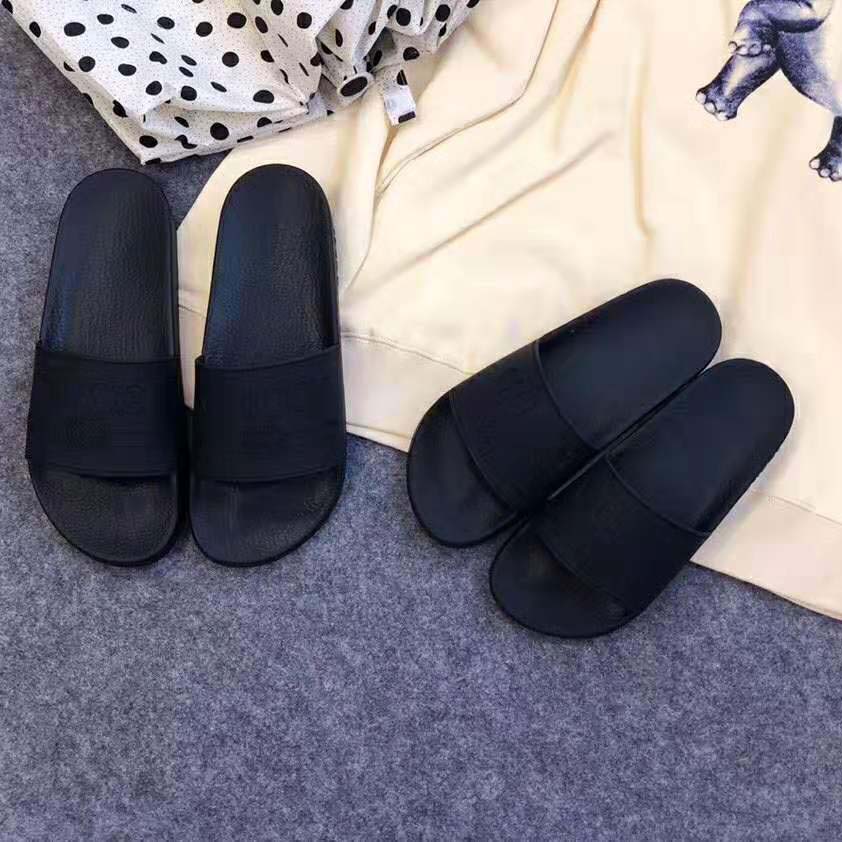 G*u*i unisex G*u*i logo rubber slide sandal-black