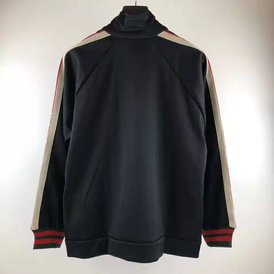 G*u*i men technical jersey jacket-black