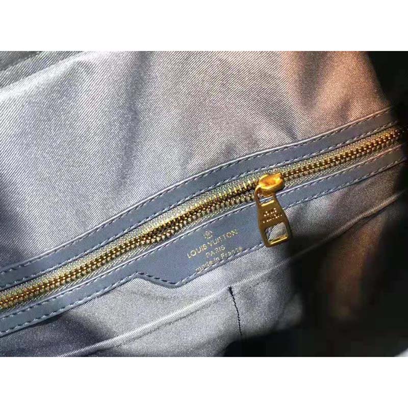 Louis Vuitton LV Men Chalk Backpack in Monogram Denim-Blue
