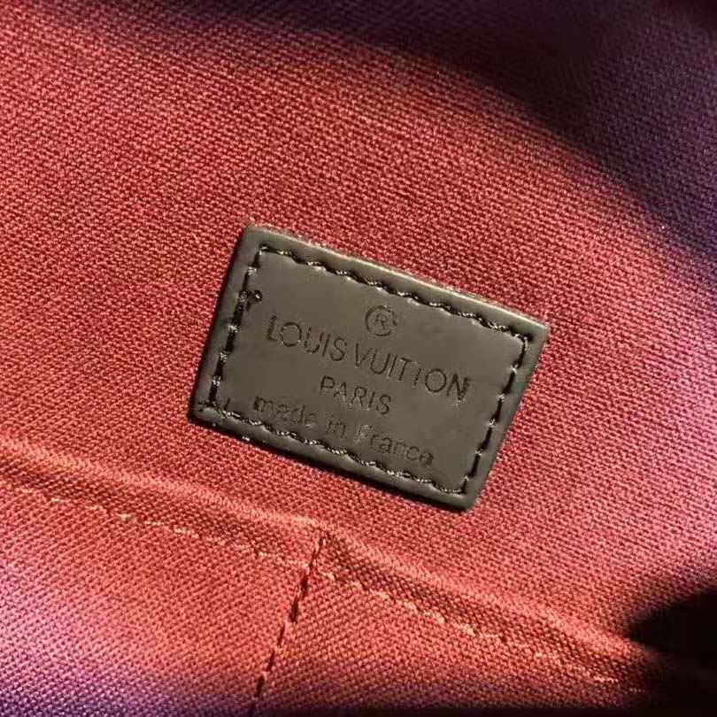 Louis Vuitton LV Men Josh Backpack in Monogram Macassar-Brown