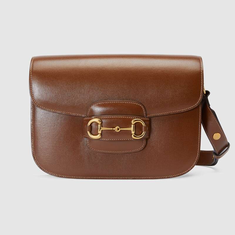 G*u*i gg women G*u*i 1955 horsebit shoulder bag in textured leather