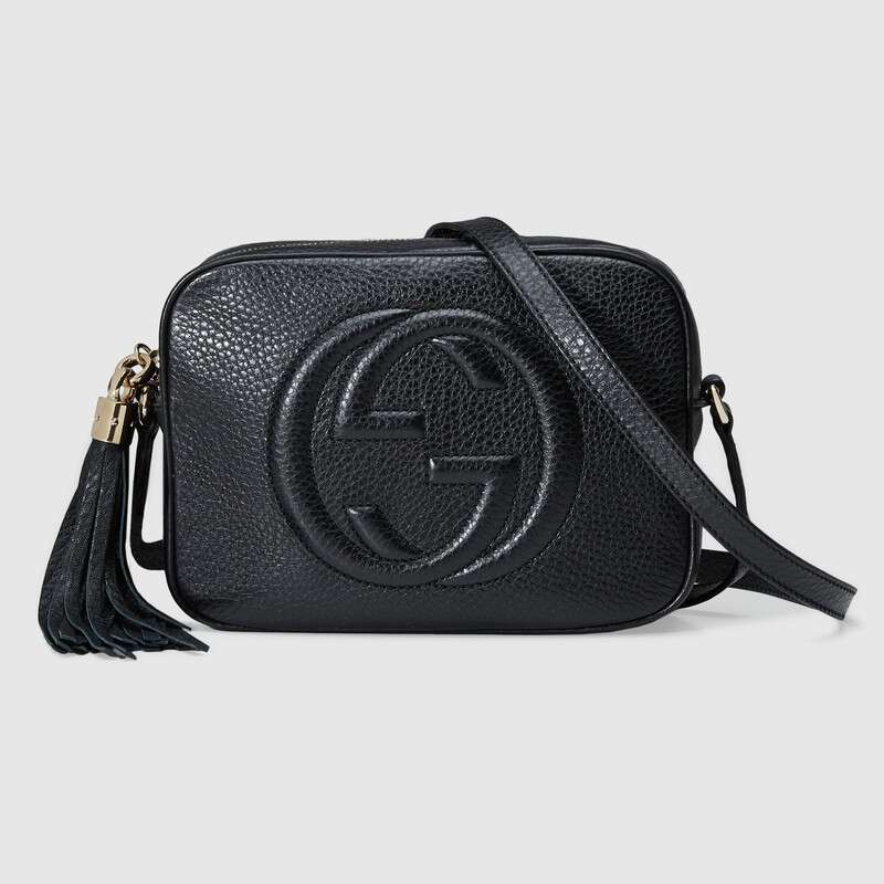 G*u*i gg women soho small leather disco bag in embossed interlocking g