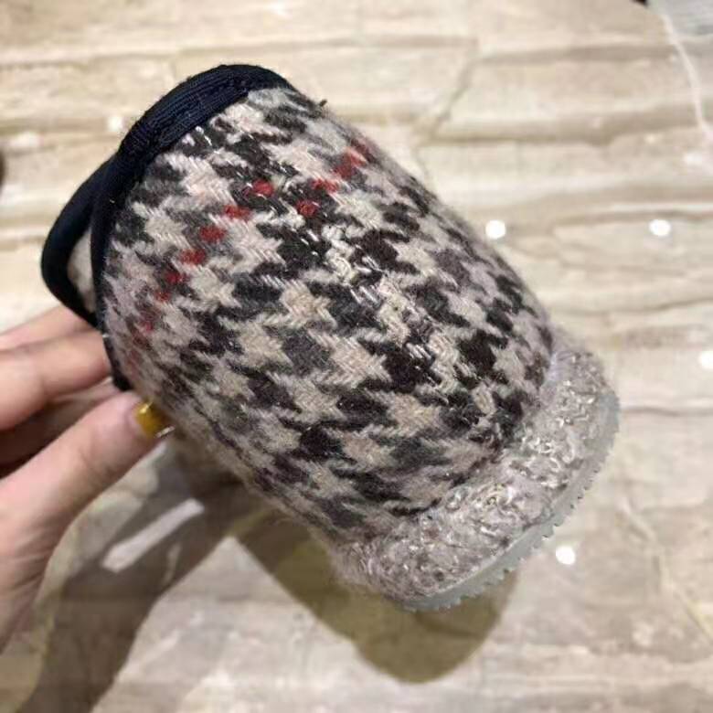 G*u*i unisex gg check wool loafer in brown check wool