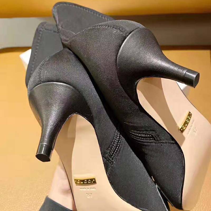 G*u*i women G*u*i zumi mid-heel ankle boot 7.7 cm heel-black