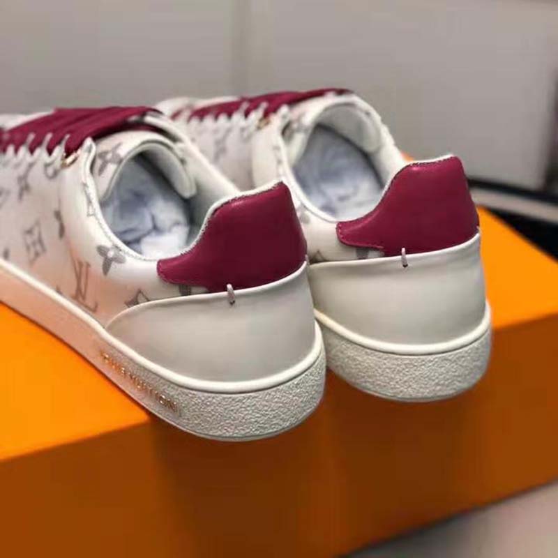 Louis Vuitton LV Women LV Frontrow Sneaker in Monogram-Print Textile-Pink