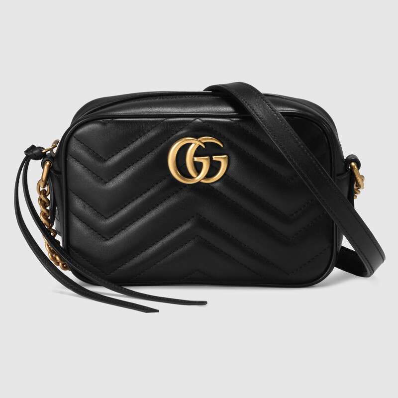G*u*i gg women gg marmont matelassé mini bag in matelassé chevron leather double g