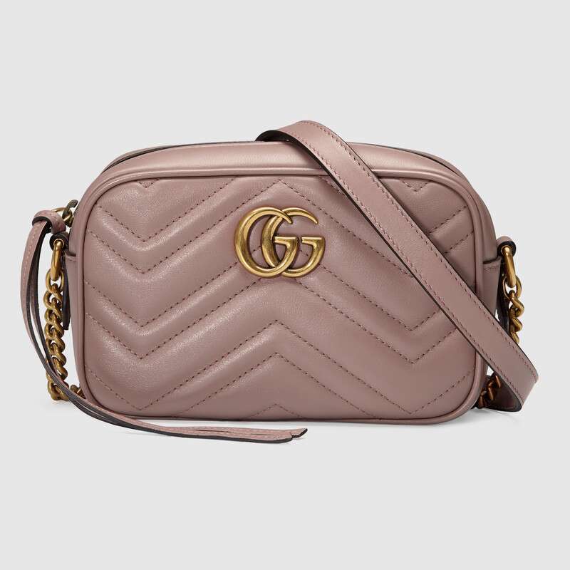 G*u*i gg women gg marmont matelassé mini bag in matelassé chevron leather double g