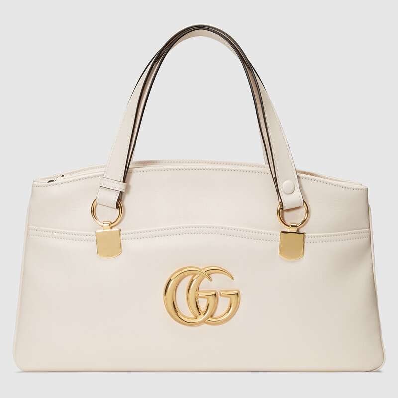 G*u*i gg women arli large top handle bag with gold-toned double g metal hardware