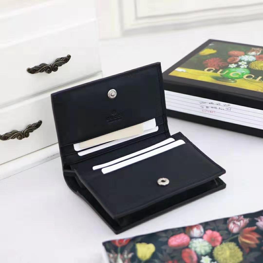 G*u*i gg men G*u*i signature wallet in black G*u*i signature leather