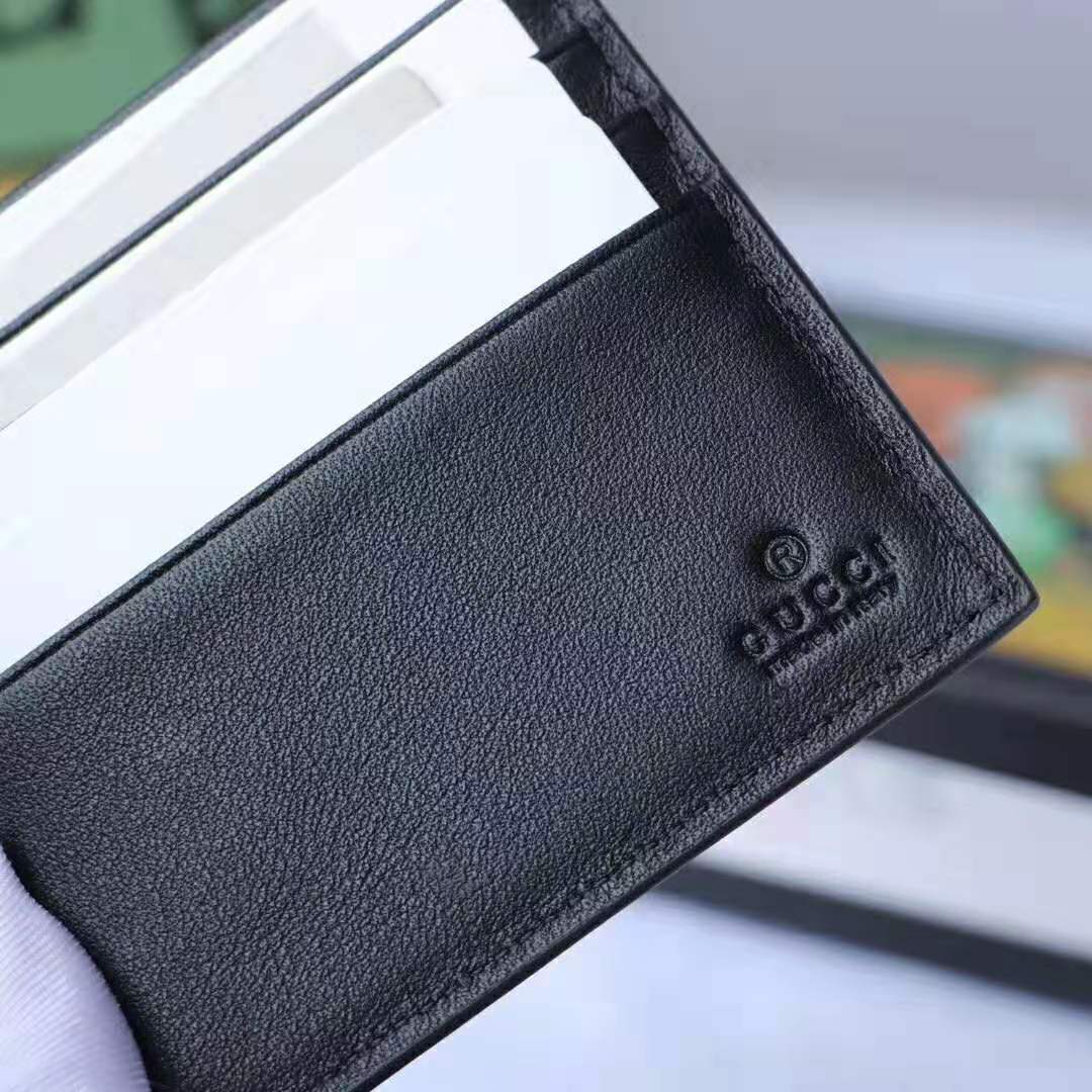 G*u*i gg men G*u*i signature web wallet in black G*u*i signature leather