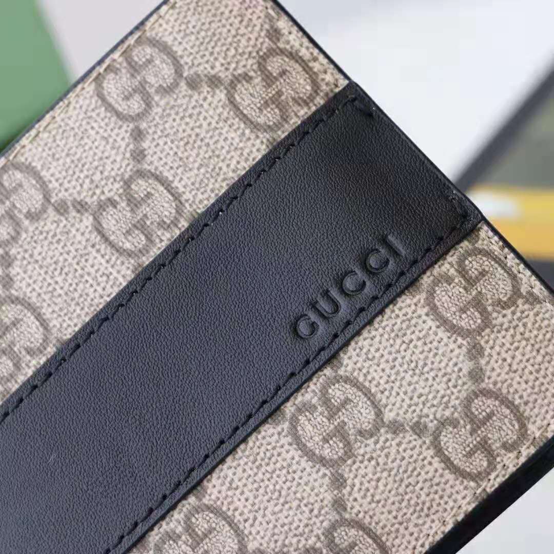 G*u*i gg unisex gg supreme wallet in beige/ebony gg supreme canvas