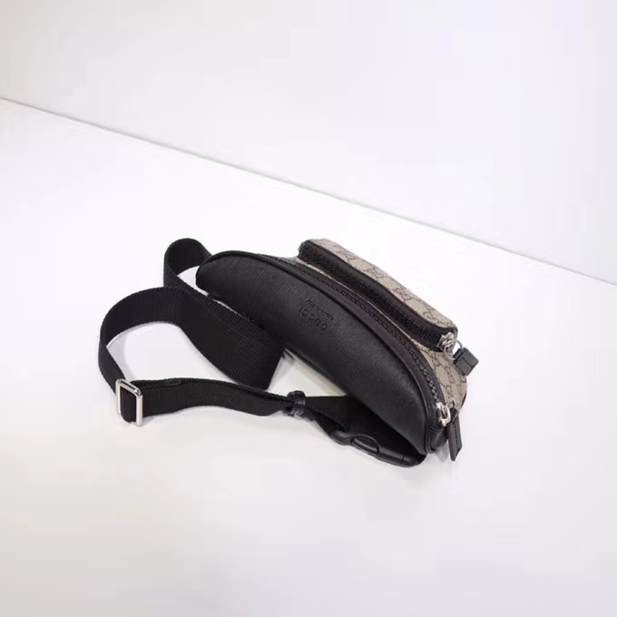 G*u*i gg unisex G*u*i eden belt bag in beige/ebony gg supreme canvas