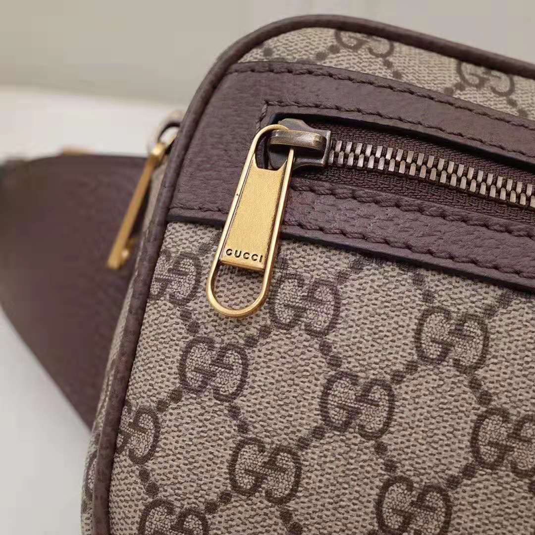 G*u*i gg unisex ophidia gg belt bag in beige/ebony soft gg supreme canvas