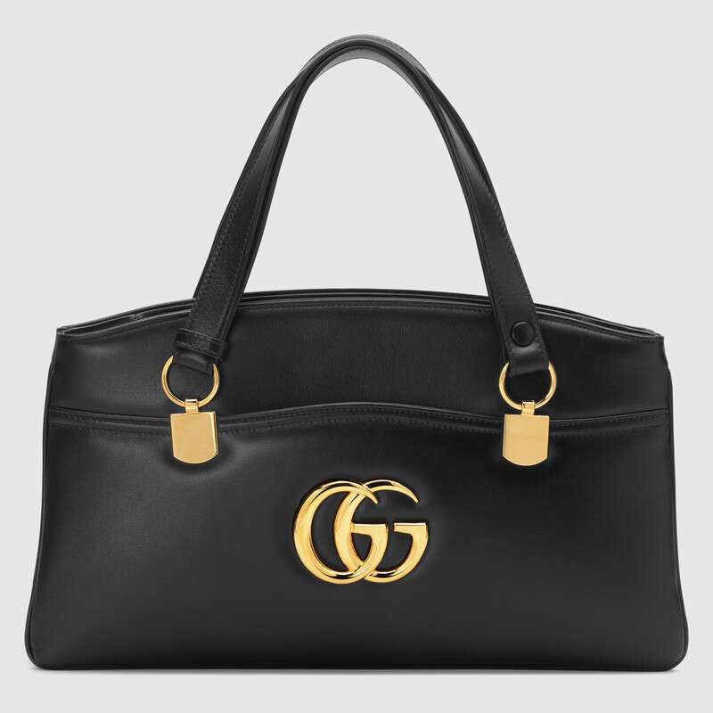 G*u*i gg women arli large top handle bag with gold-toned double g metal hardware