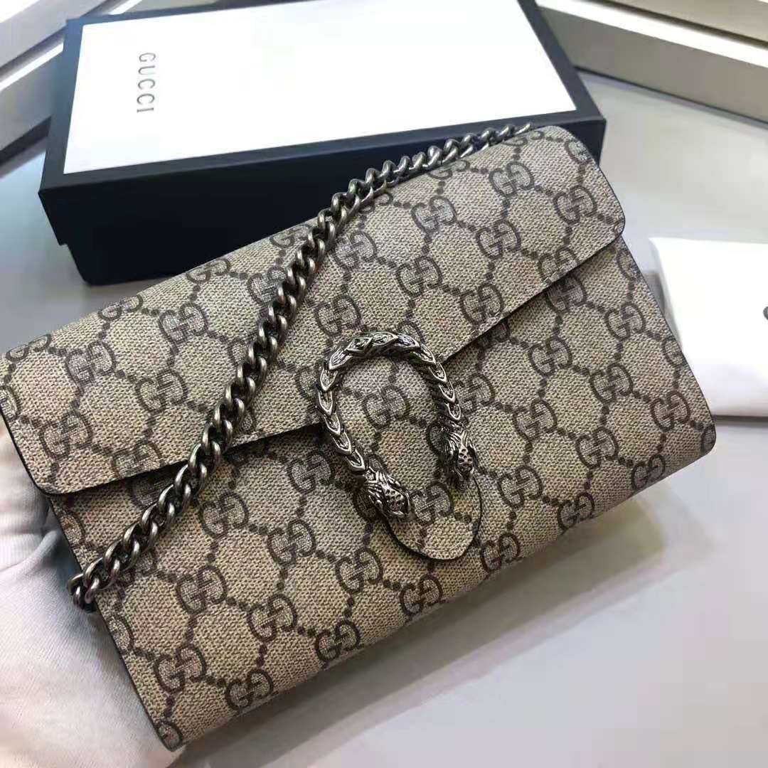G*u*i gg women dionysus gg supreme chain wallet-sandy