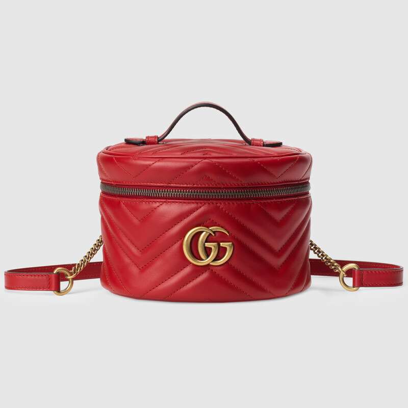 G*u*i gg women gg marmont mini backpack in matelassé chevron leather