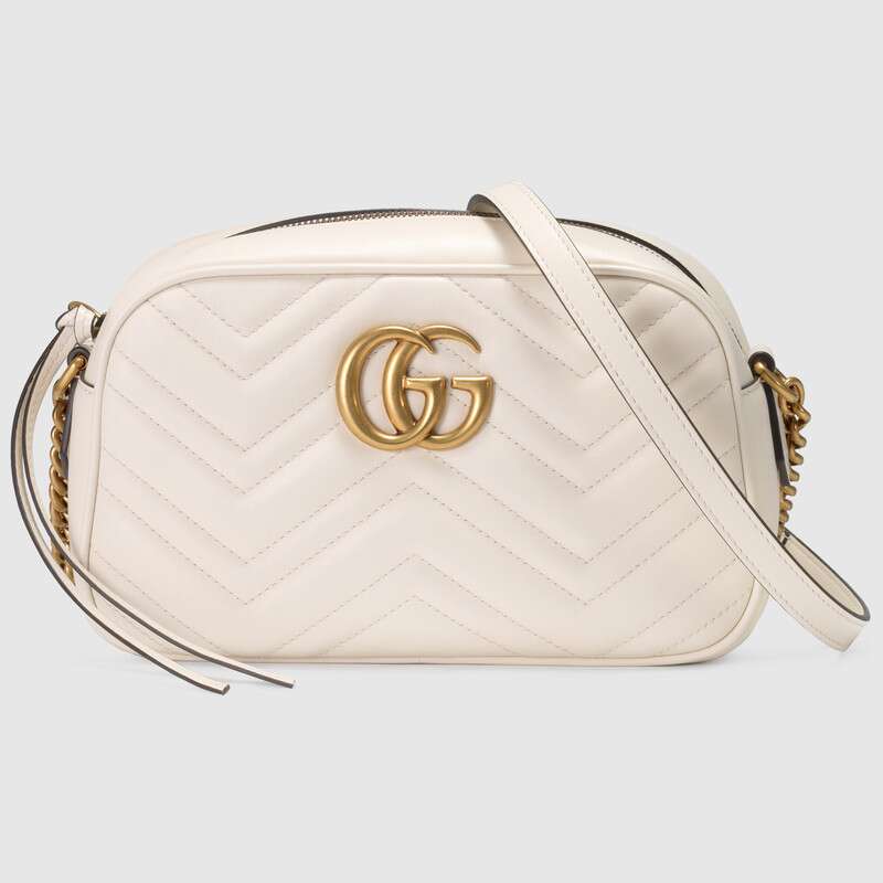 G*u*i gg women gg marmont small shoulder bag in matelassé chevron leather