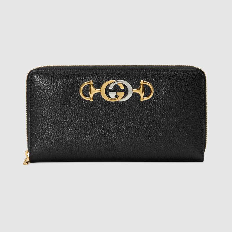 G*u*i gg women G*u*i zumi grainy leather zip around wallet