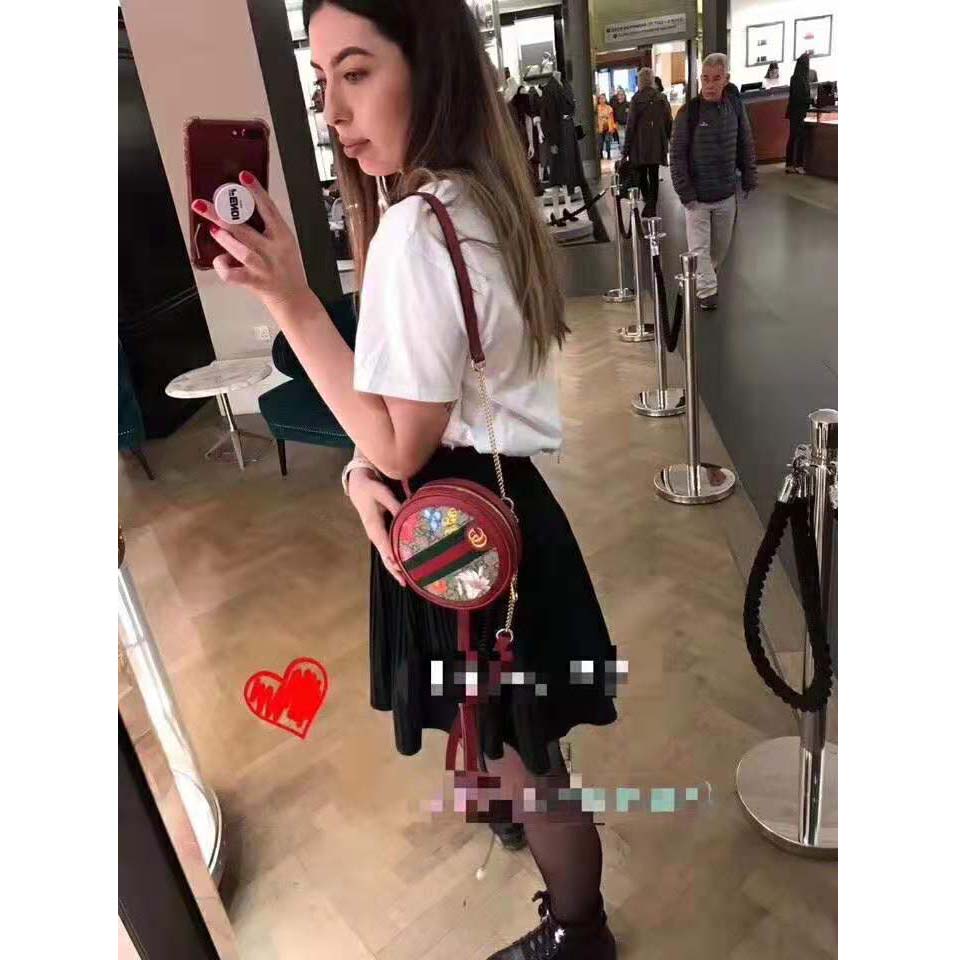 G*u*i gg women ophidia gg flora mini backpack in beige/ebony gg supreme canvas