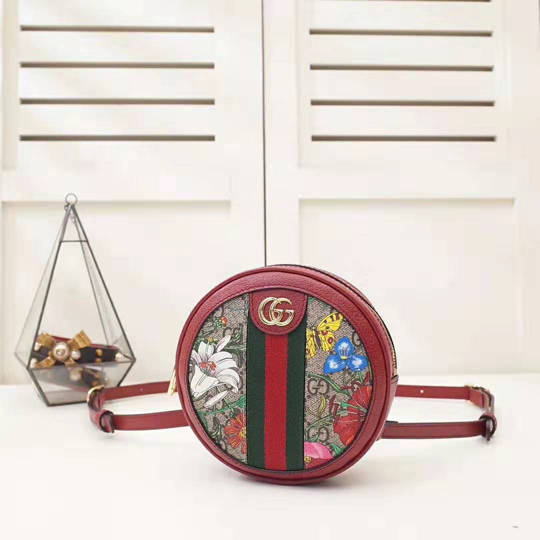 G*u*i gg women ophidia gg flora mini backpack in beige/ebony gg supreme canvas