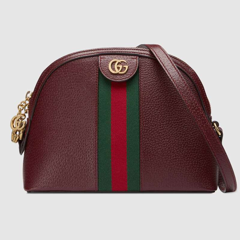 G*u*i gg women rounded top ophidia small shoulder bag in leather