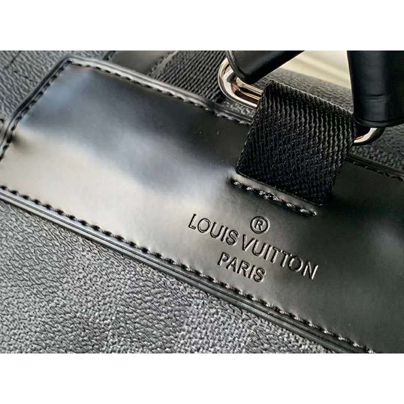 Louis Vuitton LV Unisex Christopher PM Backpack in Damier Graphite Canvas-Grey