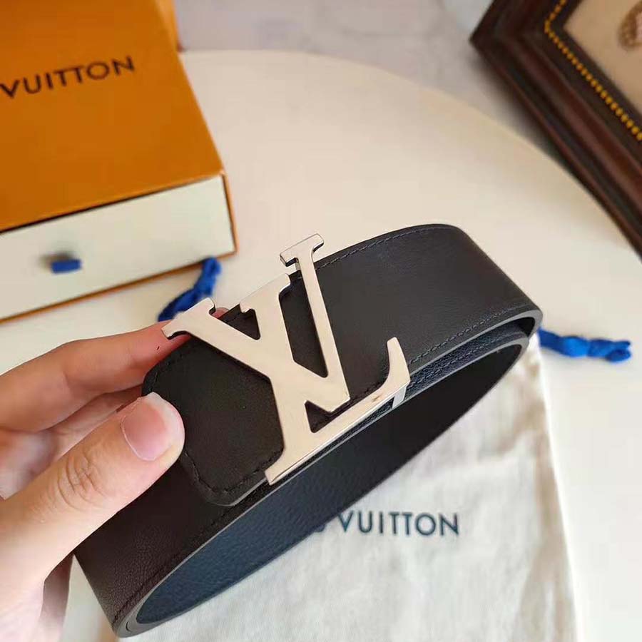 Louis Vuitton LV Unisex LV Initiales 40mm Reversible Belt-Black
