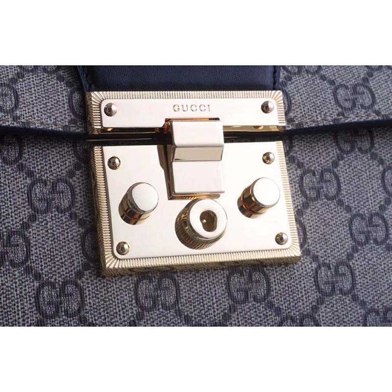 G*u*i gg women padlock gg small bamboo shoulder bag beige