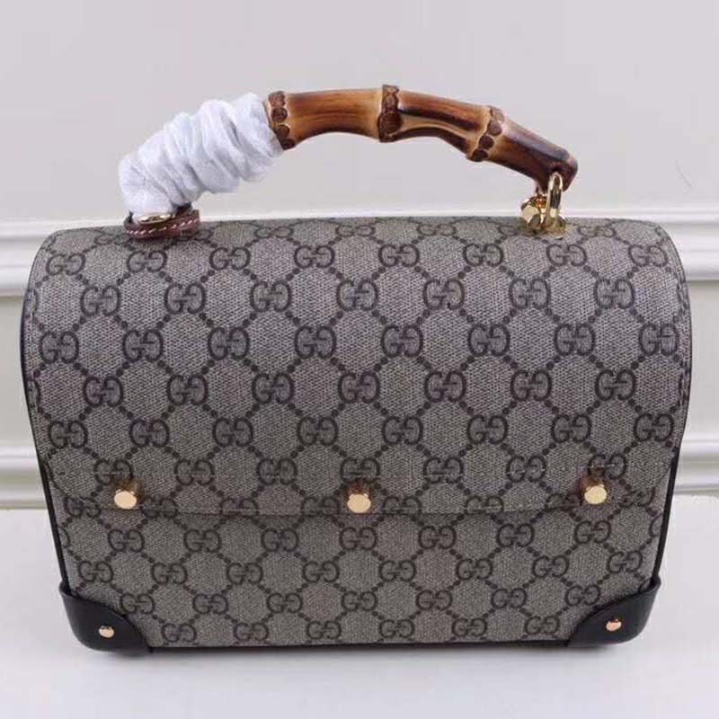 G*u*i gg women padlock gg small bamboo shoulder bag beige
