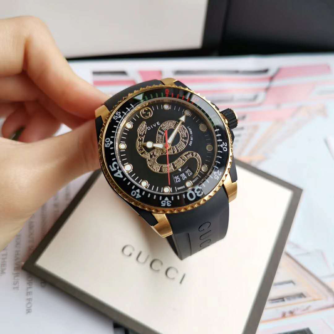 G*u*i men G*u*i dive watch 45mm-black