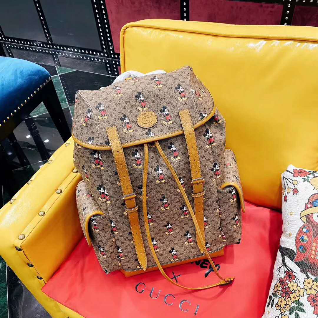 G*u*i gg unisex disney x G*u*i medium backpack beige/ebony