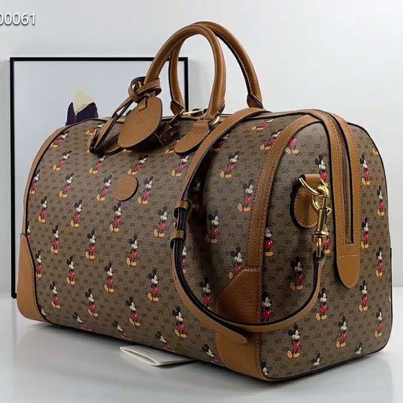 G*u*i gg unisex disney x G*u*i medium carry-on duffle-brown
