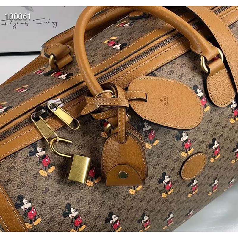 G*u*i gg unisex disney x G*u*i medium carry-on duffle-brown