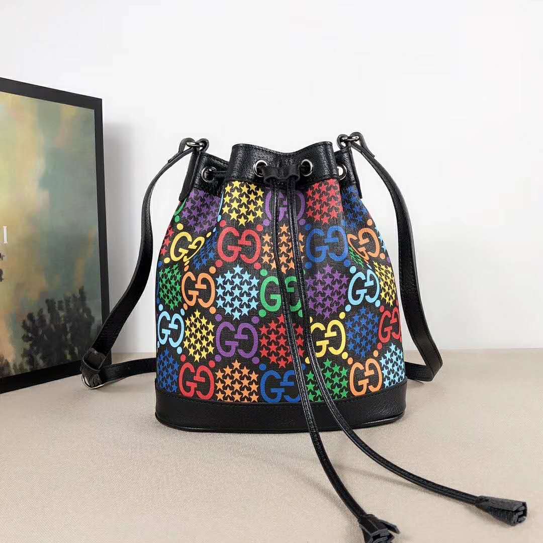 G*u*i gg unisex gg psychedelic bucket bag psychedelic supreme canvas