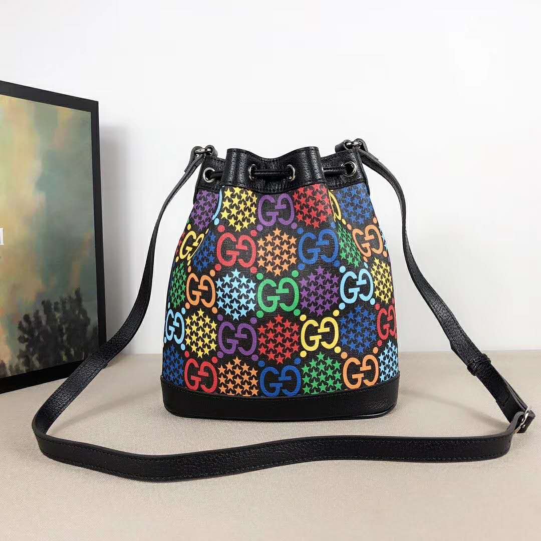 G*u*i gg unisex gg psychedelic bucket bag psychedelic supreme canvas