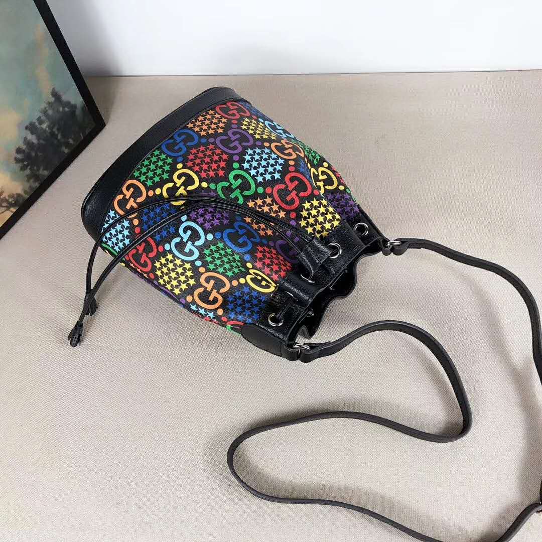 G*u*i gg unisex gg psychedelic bucket bag psychedelic supreme canvas