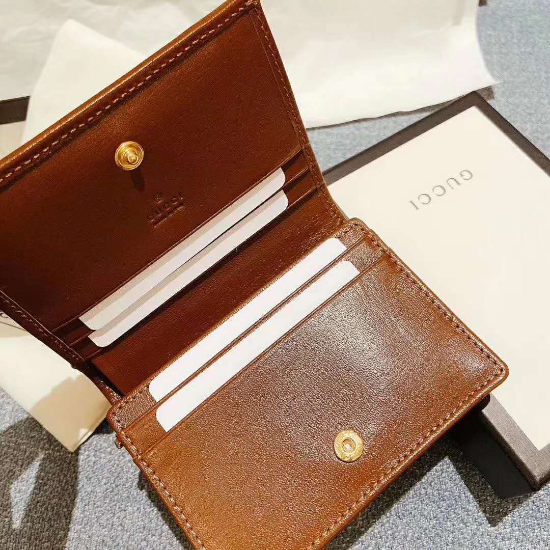 G*u*i gg unisex G*u*i 1955 horsebit card case wallet supreme canvas