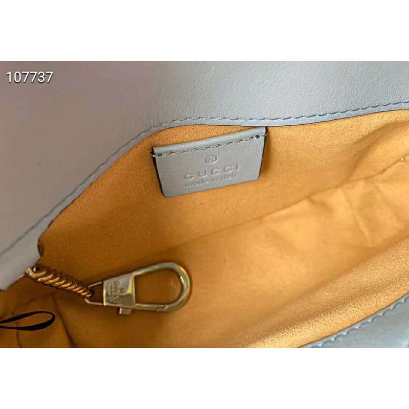 G*u*i gg women gg marmont super mini bag blue matelassé chevron