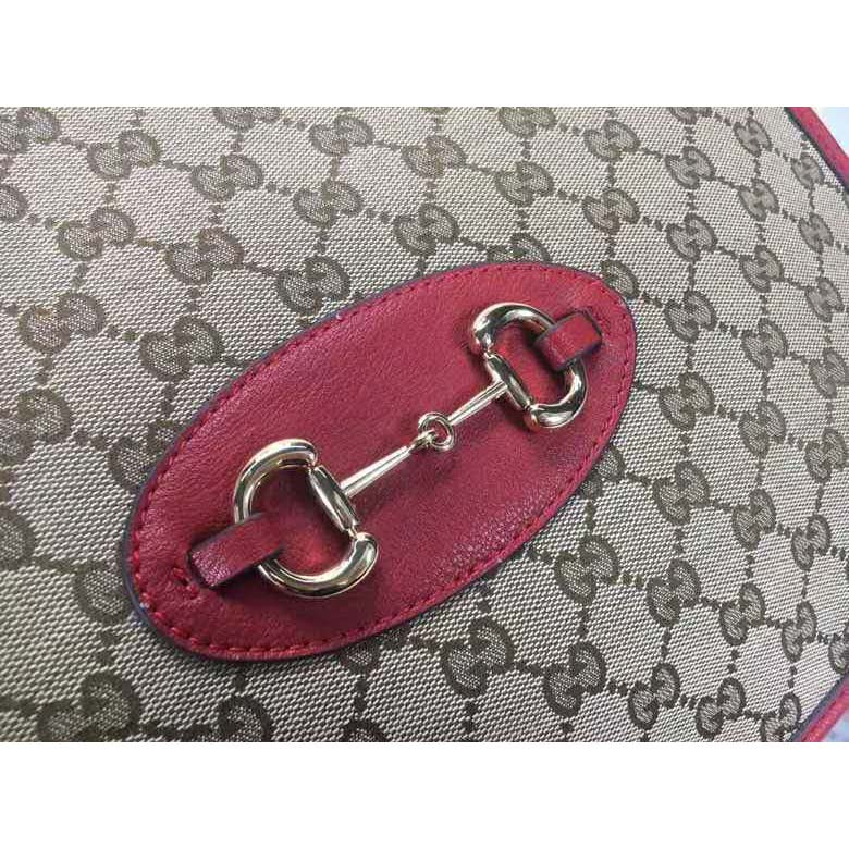 G*u*i gg unisex G*u*i 1955 horsebit large tote bag-red