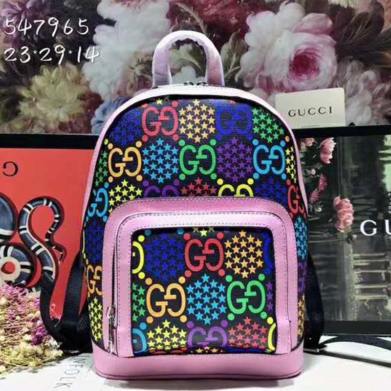 G*u*i gg unisex small gg psychedelic backpack psychedelic supreme canvas