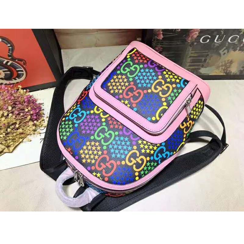 G*u*i gg unisex small gg psychedelic backpack psychedelic supreme canvas