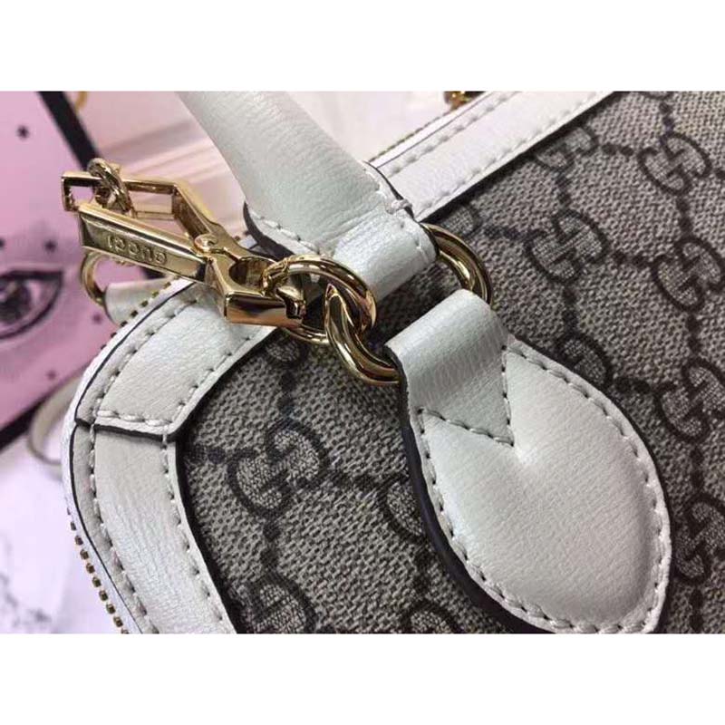 G*u*i gg women G*u*i 1955 horsebit small top handle-white