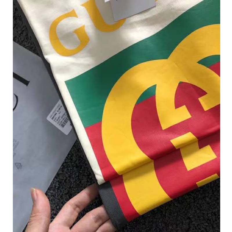 G*u*i gg women oversize t-shirt with G*u*i logo-white