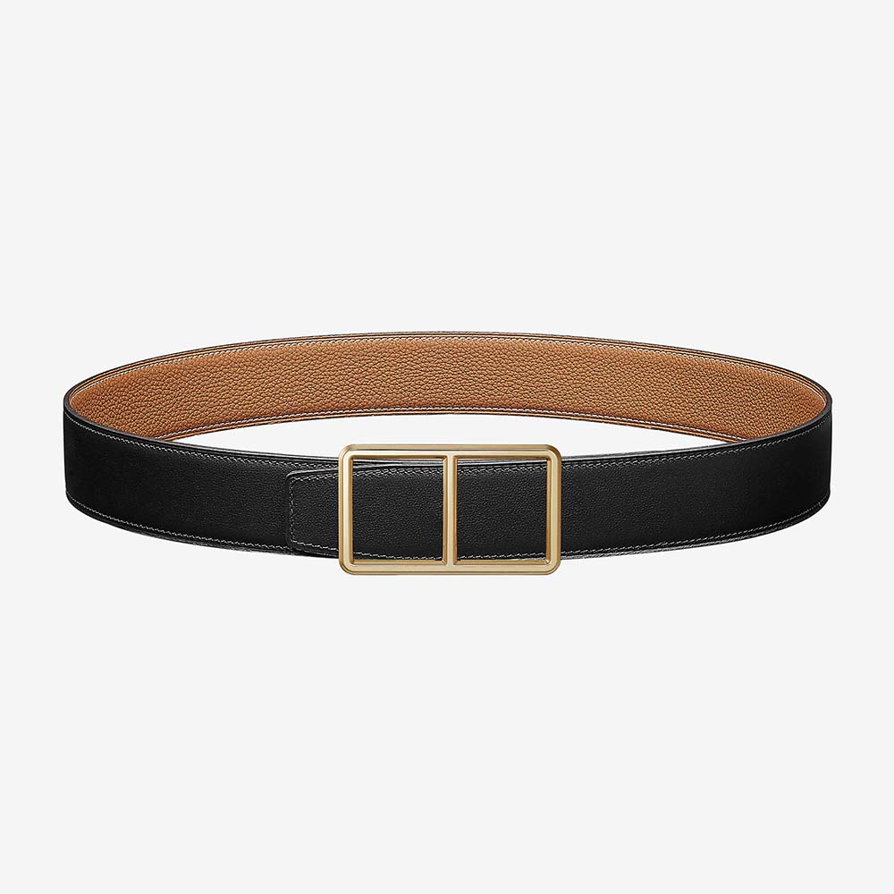 Hermes Men Officier Belt Buckle & Reversible Leather Strap 38 mm