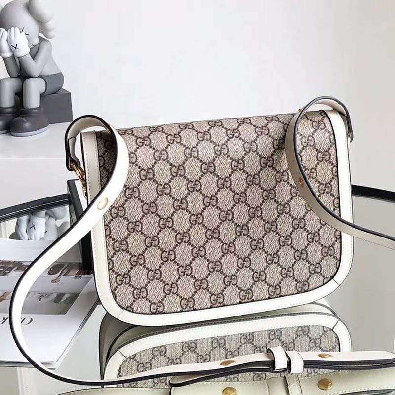 G*u*i gg women G*u*i 1955 horsebit small shoulder bag-white